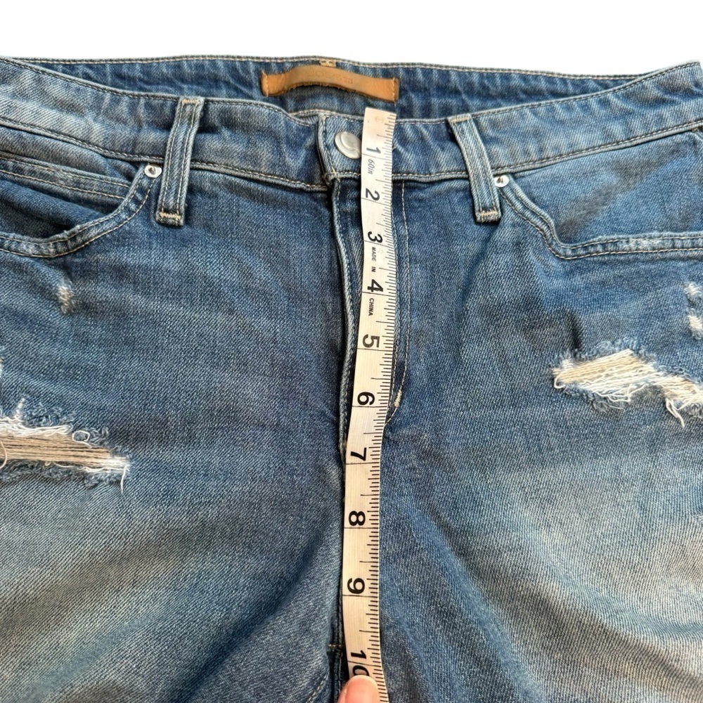 Joe’s Farren Bermuda high-rise denim shorts anthropologie 28 Raw Hem - Picture 5 of 8